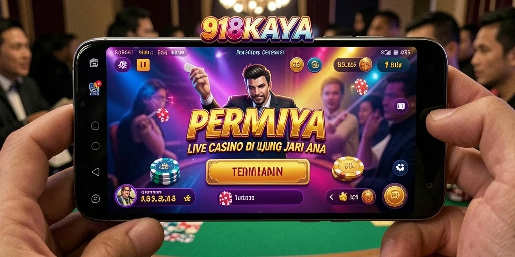 Tampilan gameplay Live Casino yang mendebarkan di 918KAYA.