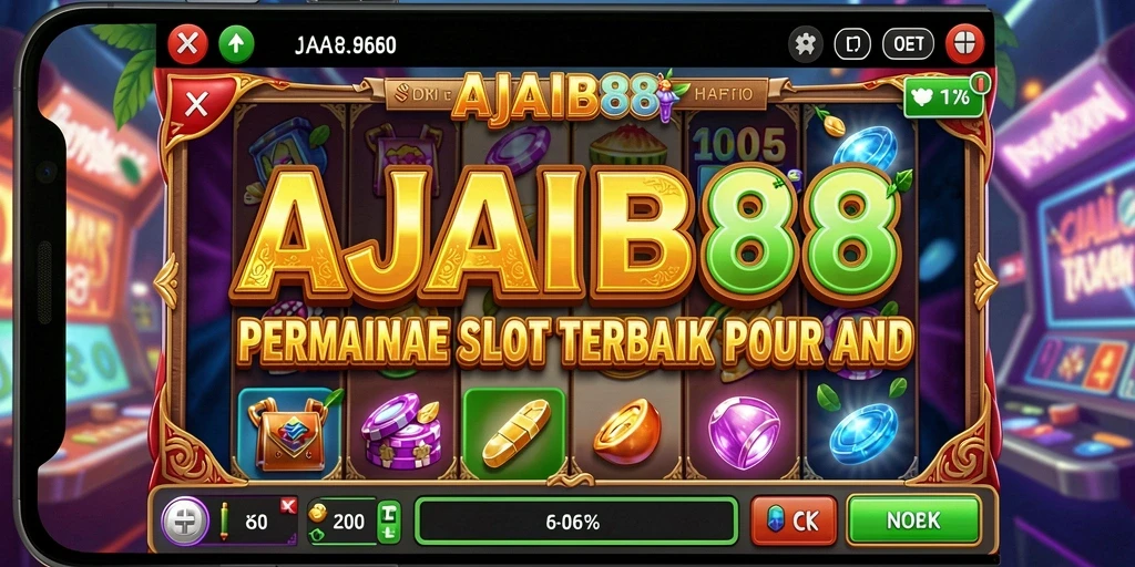Screenshot utama AJAIB88 menampilkan gameplay Slot yang mengasyikkan.