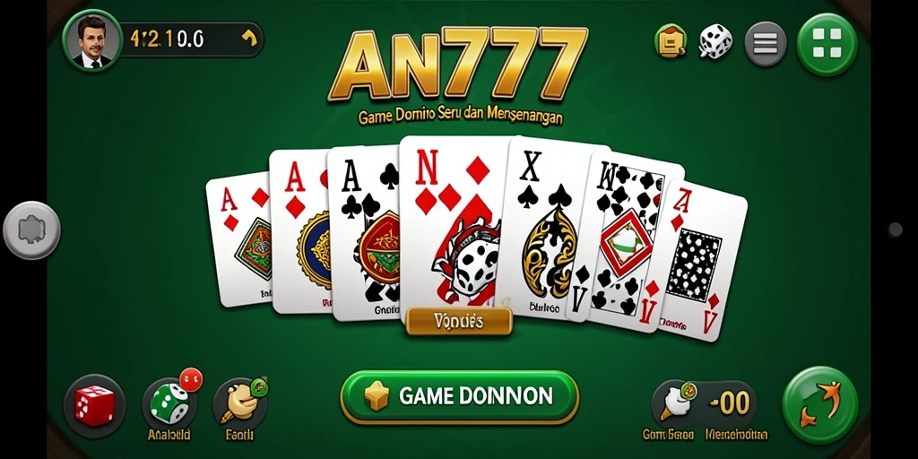 Tampilan gameplay AN777 yang menarik dalam bermain Domino.