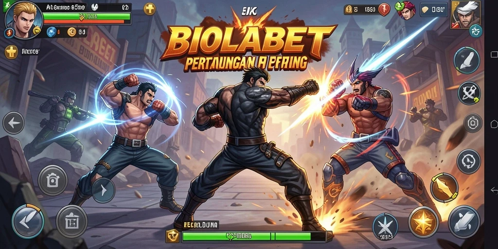 Tangkapan layar gameplay <strong>BIOLABET</strong> menunjukkan aksi pertarungan yang intens dan grafik yang mengagumkan.
