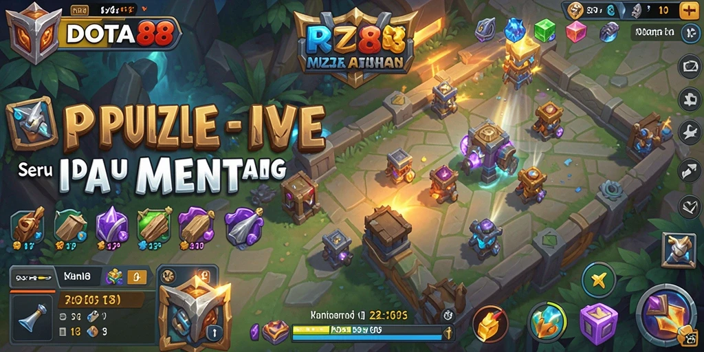 Tampilan gameplay DOTA88 yang seru dan penuh warna.
