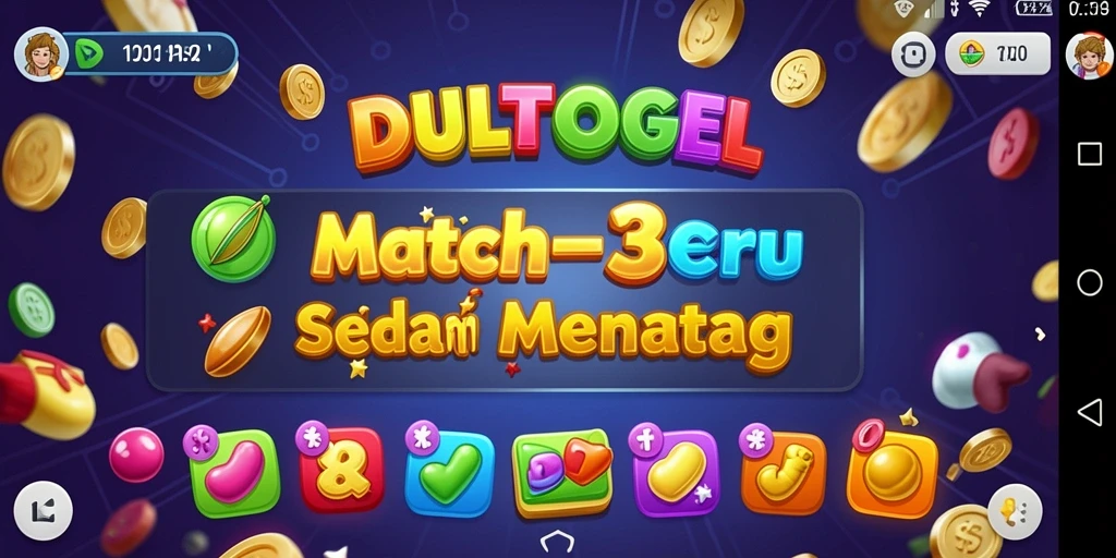 Gameplay menarik dari DULTOGEL dengan tantangan Match-3.