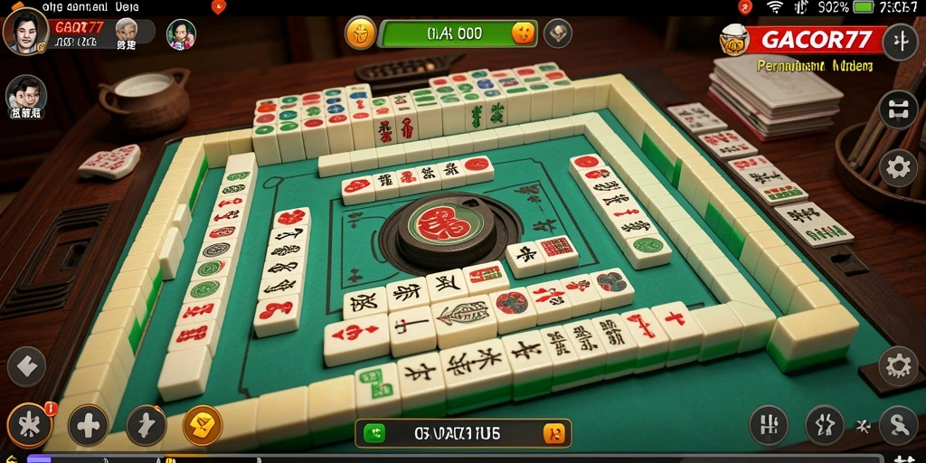 Screenshot GACOR77 menunjukkan gameplay Mahjong yang menarik dan interaktif.