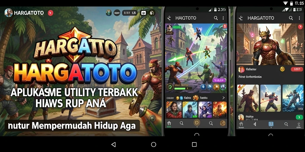 Tampilan antarmuka HARGATOTO yang sederhana dan intuitif.