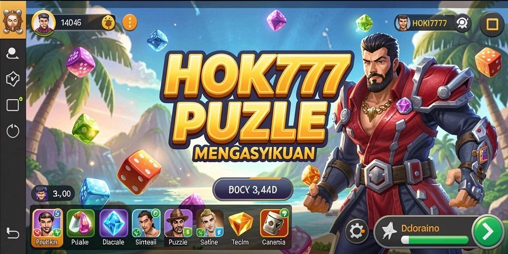 Screenshot gameplay HOKI777 yang menampilkan tantangan puzzle yang menarik.