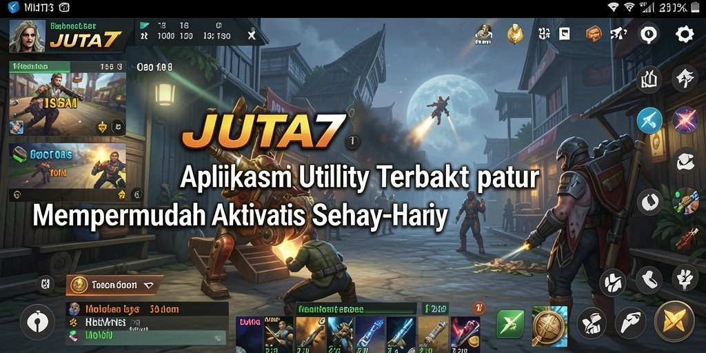 Screenshot utama JUTA7 menampilkan antarmuka pengguna yang intuitif dan fungsionalitas yang mudah digunakan.