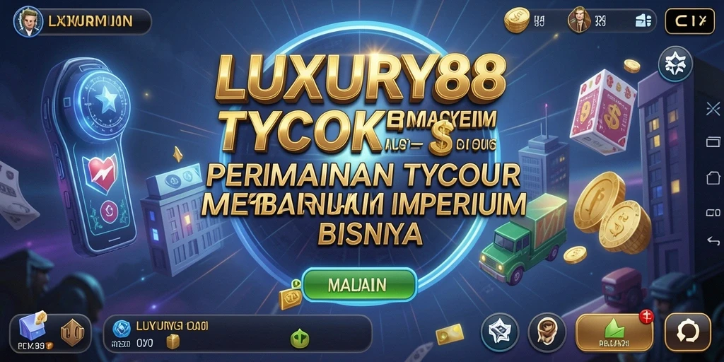 Tampilan gameplay LUXURY88 menampilkan pengelolaan bisnis yang menarik.
