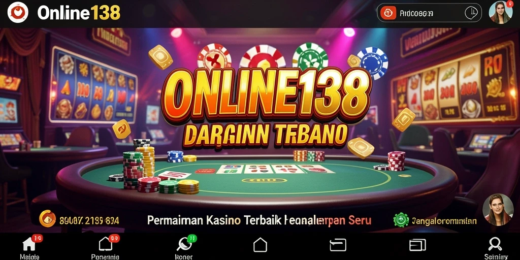 Screenshot menunjukkan gameplay seru dari permainan kasino ONLINE138.