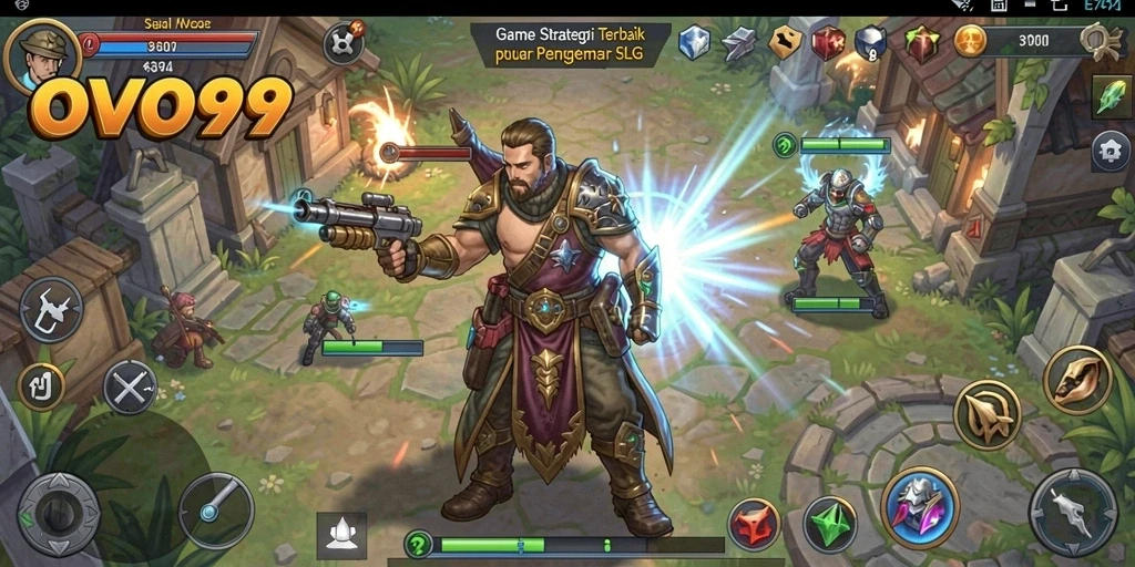 Screenshot gameplay OVO99 menampilkan strategi dan interaksi pemain.