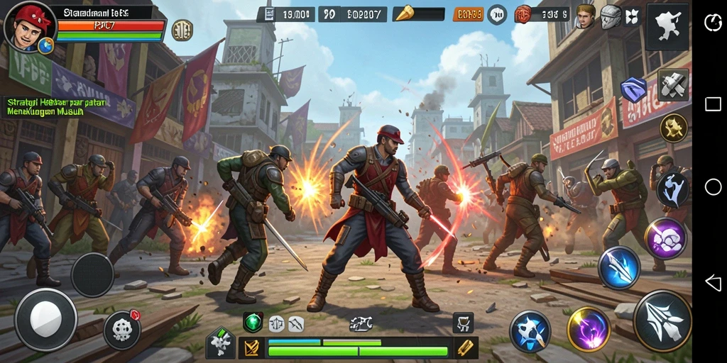 Tampilan gameplay PCPC7 yang strategis dan mendebarkan.