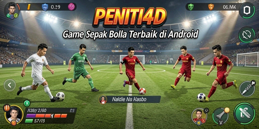 Tampilan gameplay seru dari game sepak bola PENITI4D.