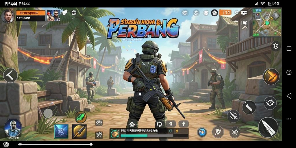 Tampilan gameplay PP444 yang menarik dengan berbagai unit dan strategi.