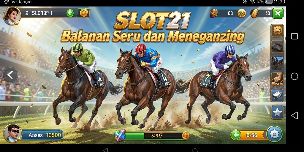 Gameplay balap yang mendebarkan dengan kendaraan cepat.