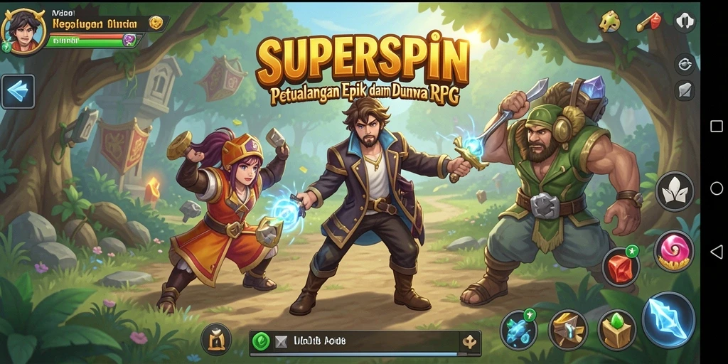 Tampilan gameplay menarik di dunia RPG yang penuh petualangan.
