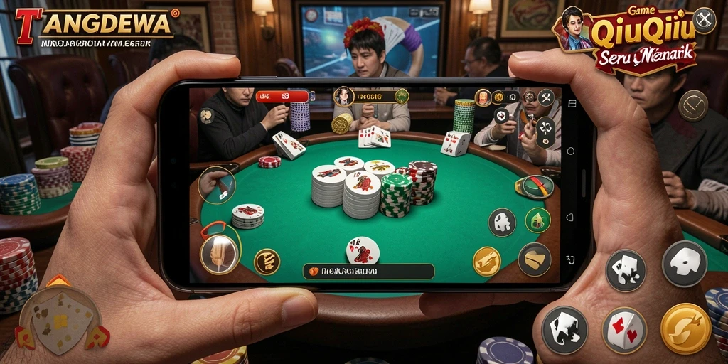Screenshot gameplay seru QiuQiu di TANGANDEWA.