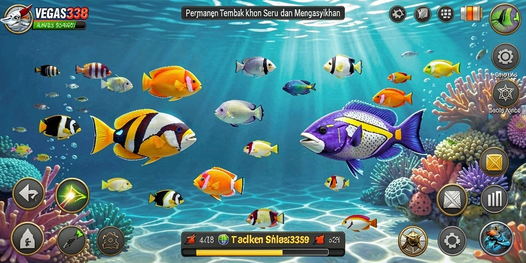 Tampilan menarik dari gameplay Tembak Ikan di VEGAS338.