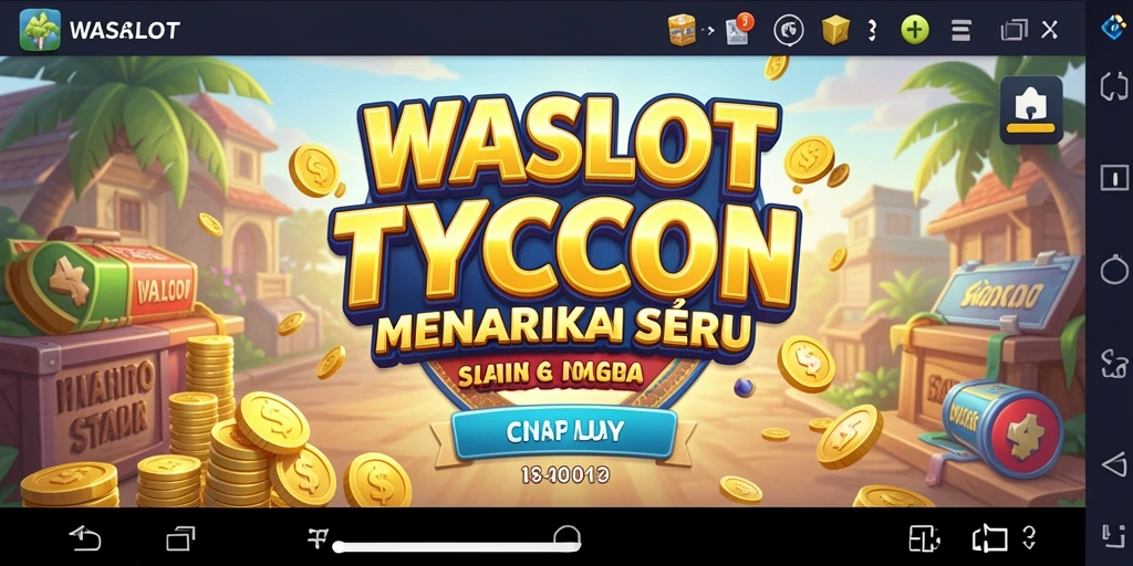 Screenshot permainan Tycoon yang menampilkan aktivitas bisnis yang dinamis.